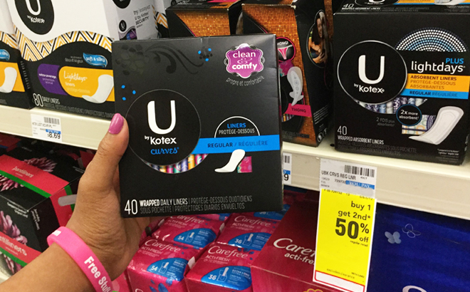 U By Kotex Curves Liners at CVS