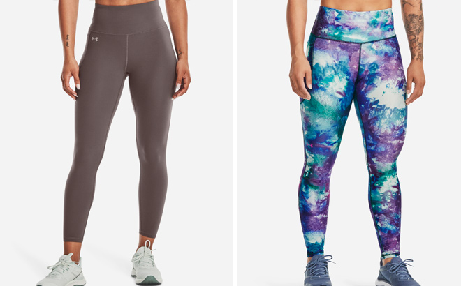 Under Armour Womens UA Motion Ankle Leggings and Womens HeatGear Full Length Leggings