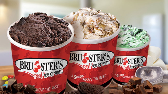 Various Brusters Real Ice Cream in Cups