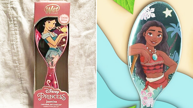 Wet Brush Disney Princess Jasmine and Moana Detangler Brush