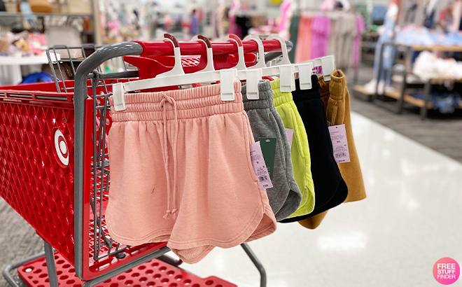 Wild Fable Womens Dolphin Shorts on a Cart at Target