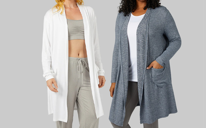 Women Wearing 32 Degrees Soft Cardigan