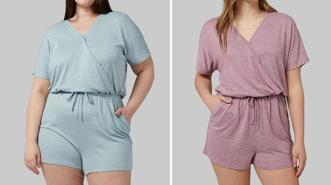 Women Wearing 32 Degrees Soft Comfy Romper