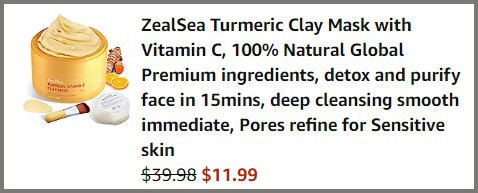 Turmeric Vitamin C Clay Mask Summary