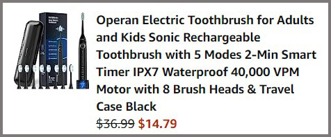 Sonic Electric Toothbrush 