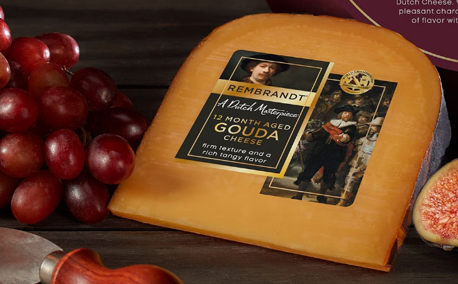 A Dutch Masterpiece Rembrandt Cheese on a Table