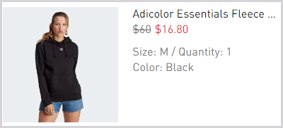 Adidas Adicolor Essentials Fleece Hoodie Checkout