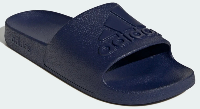 Adidas Adilette Aqua Slides in Dark Blue Color