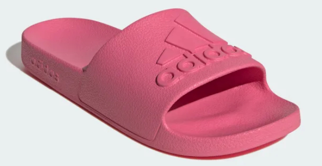 Adidas Adilette Aqua Slides in Pink Fusion Color