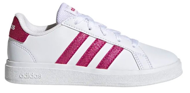 Adidas Grand Court Sneaker in Ftwr White Magenta color