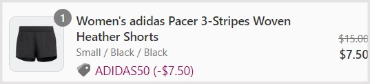 Adidas Womens Shorts Checkout 1