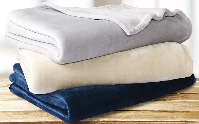 Altavida Silvadur Antimicrobial Luxury Velvet Oversized Throw in Three Colors