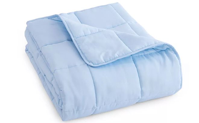 Altavida Washable Cooling Weighted Blanket in Blue Color