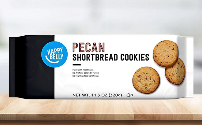 Amazon Happy Belly Pecan Shortbread Cookies