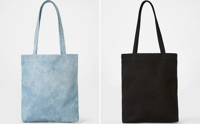 BaubleBar Blue and Black Tote Bag