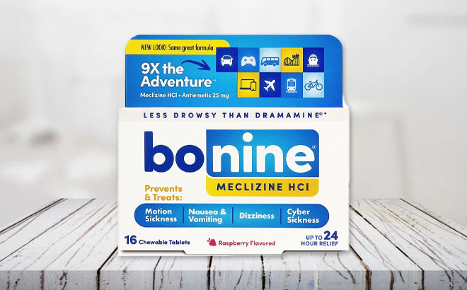 Save on Bonine Meclizine Hydrochloride for Motion Sickness Tabs
