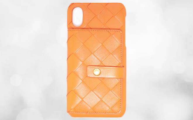 Bottega Veneta Woven Leather iPhone XS Wallet Case