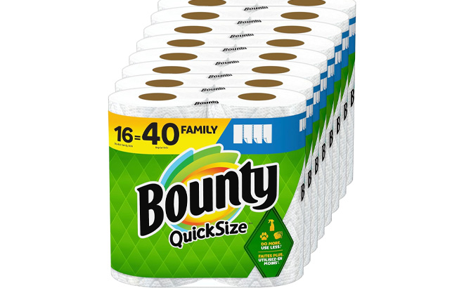 Bounty Paper Towels Quick Size