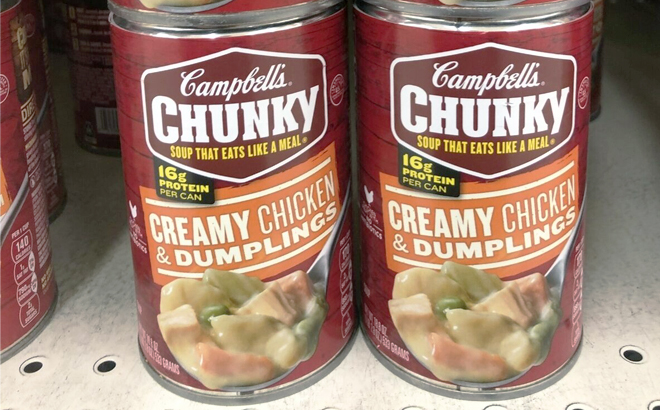 Campbells Chunky Creamy Chicken Dumplings Soup