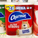 Charmin 6 Count Mega Roll Toilet Paper on a Shelf