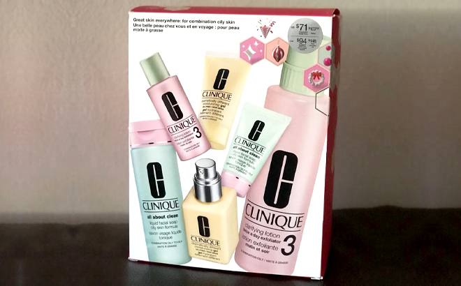 Clinique Great Skin Everywhere 6 Piece Skincare Set for Combo Oily Skin