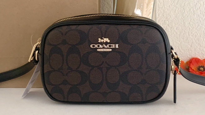 Coach Outlet Mini Jamie Camera Bag In Signature Canvas