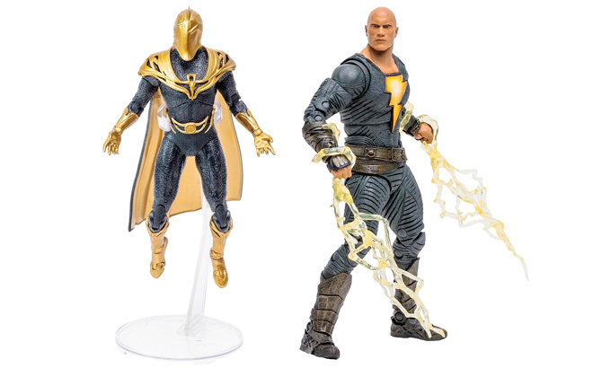 DC Black ADAM Movie 7IN Alien Figures DR Fate and McFarlane Toys DC Black ADAM Movie 7IN Figures Black ADAM Hero Costume