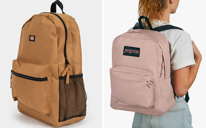 DICKIES Student Backpack and JANSPORT SuperBreak Backpack