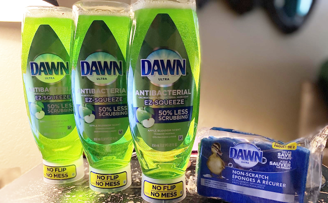 Dawn EZ Squeeze Dishwashing Liquid Dish Soap in Apple Blossom Scent