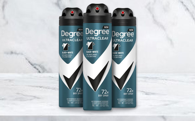 Degree Men Antiperspirant Deodorant Dry Spray 3 Pack