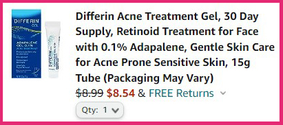 Differin Acne Treatment Gel Summary