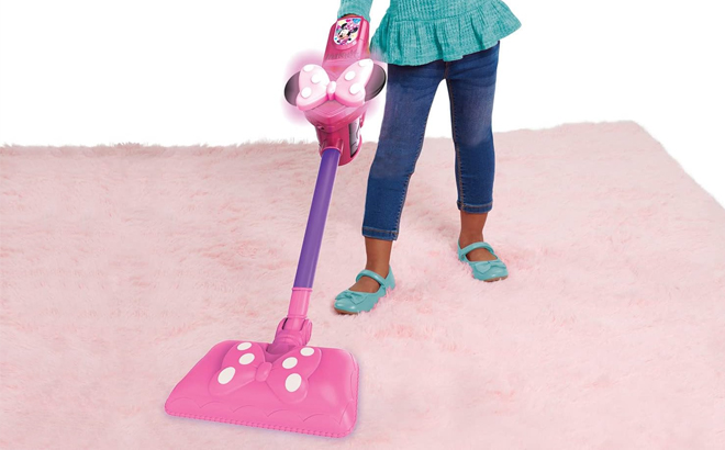 Disney Junior Minnie Mouse Sparkle N Clean Play Vacuum