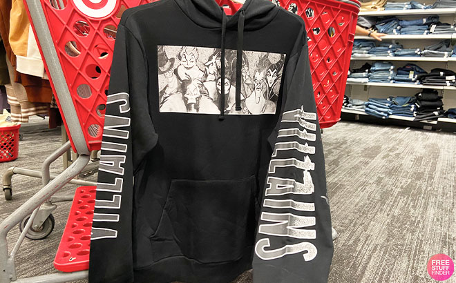 Disney Villains Hoodie on a Cart