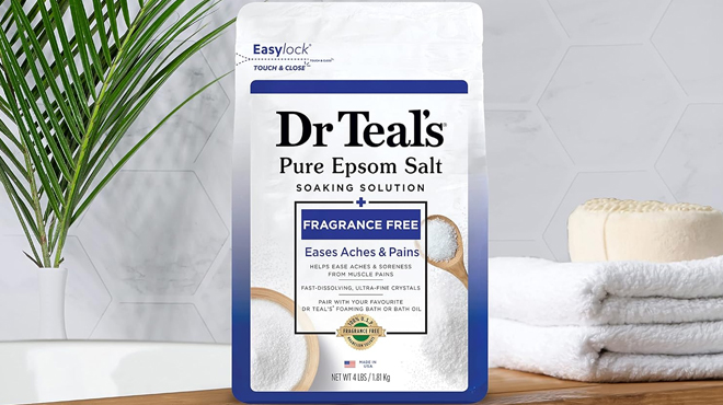 Dr Teals Pure Epsom Salt Soak 4 lbs