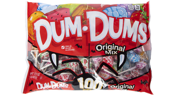 Dum Dums Original Pops Halloween Candy 100 count