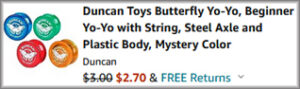 Duncan Toys Butterfly Yo Yo Checkout Screen