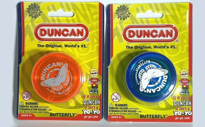 Duncan Toys Butterfly Yo Yo in Orange and Blue