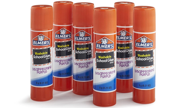 Elmers Glue Dissapearing Glue Sticks 6 COunt