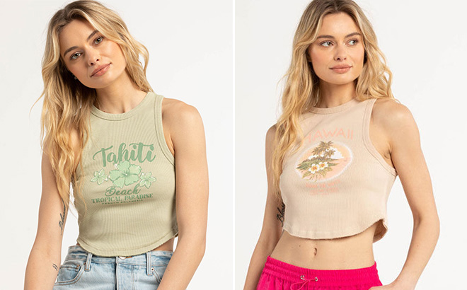 FULL TILT TahitiHawaii Womens Tank Tops