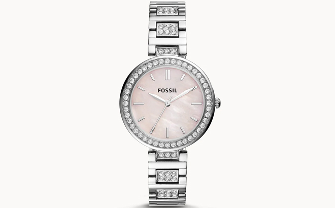 Fossil Womens Karli Three Hand Stainless Steel Watch