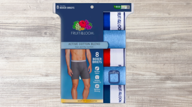 Fruit of the Loom 8 Pack Mens Boxers Brief