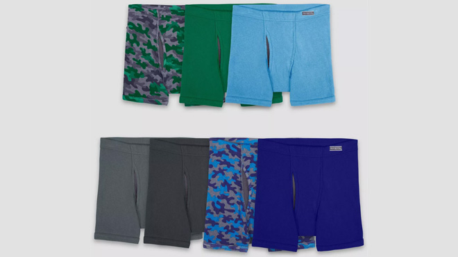 Fruit of the Loom Boys 7 Count Boxer Briefs