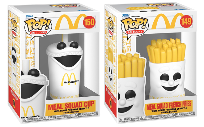 Funko Drink Cup McDonalds Pop Ad Icon and Funko Pop Ad Icons McDonalds Meal Squad French Fries