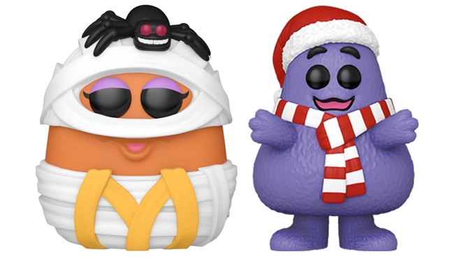 Funko Pop Ad Icons McDonalds Mummy McNugget and Funko Pop Ad Icons McDonalds Holiday Grimace