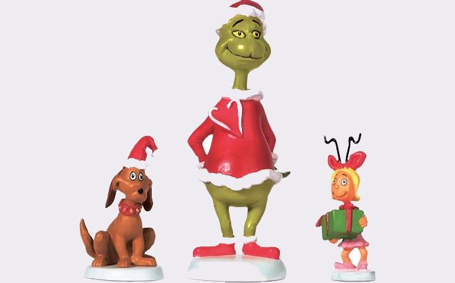 Grinch Village Max and Cindy Lou Who Figurine 1