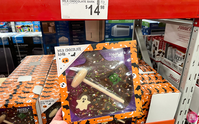 Halloween Milk Chocolate Bark with Mallet