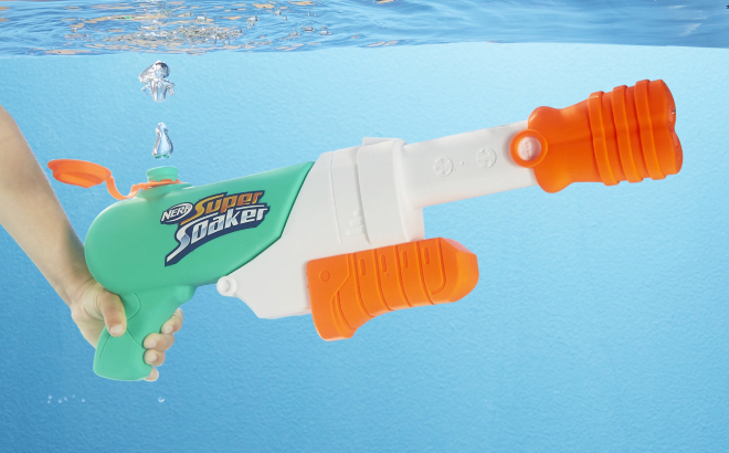 Hand Holding Nerf Super Soaker Hydro Frenzy Blaster