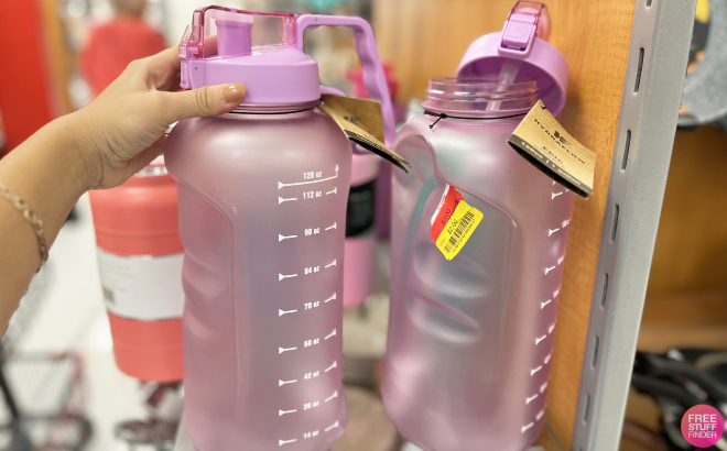 Hand Holding a Hydraflow 1 Gallon Tumbler