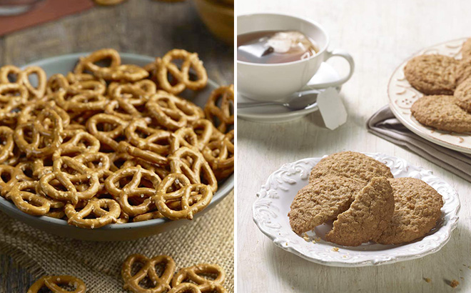 Happy Belly Mini Twist Pretzels and Oatmeal Cookies