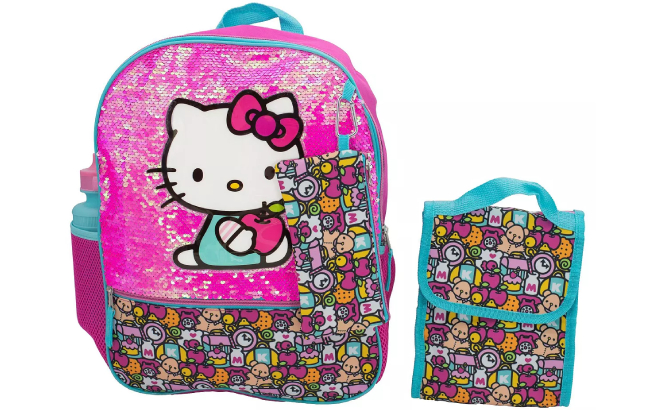 Hello Kitty 5 Piece Backpack Set